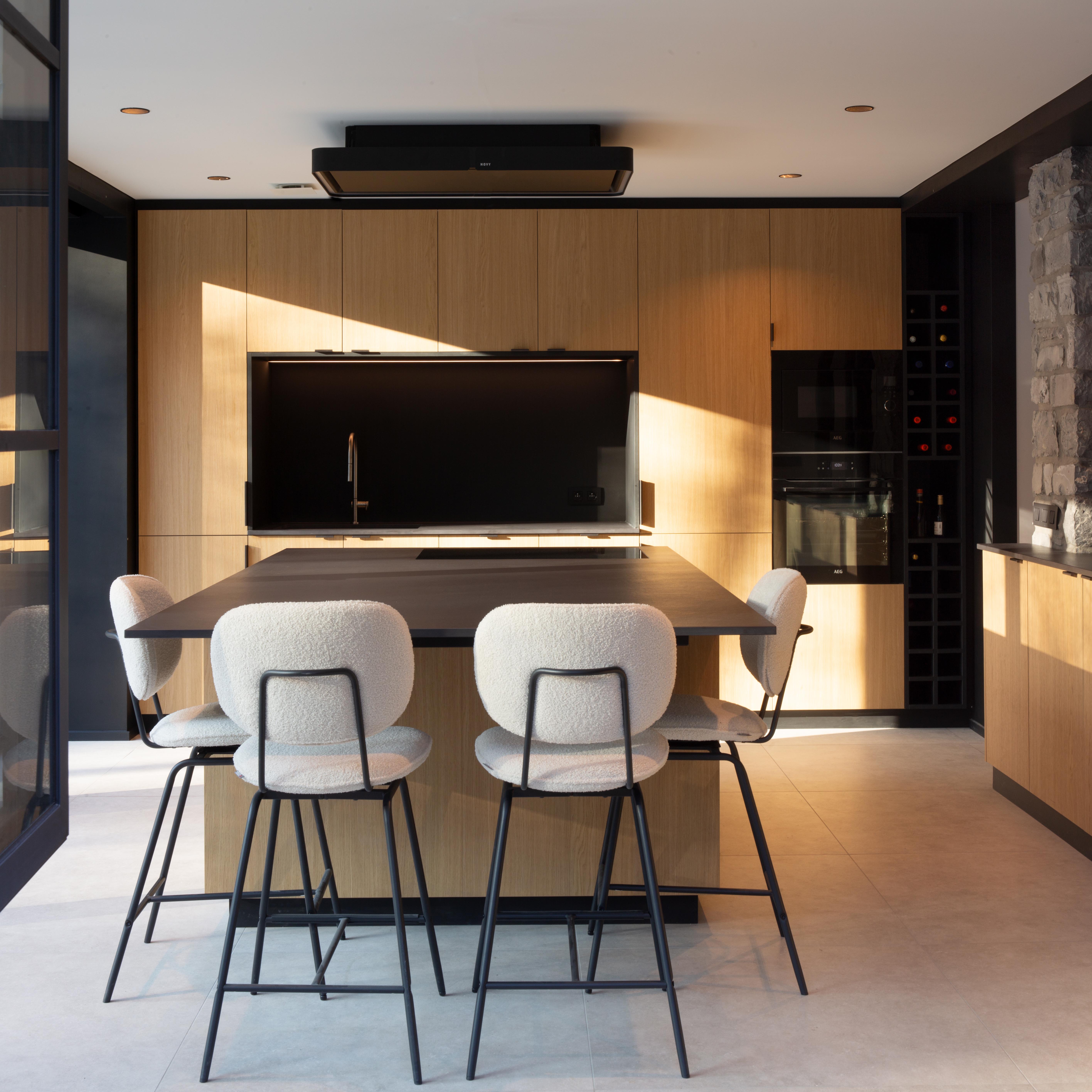 Brix-Architecture Rénovation villa Mosane Architecte Style Mosan Cuisine contemporaine