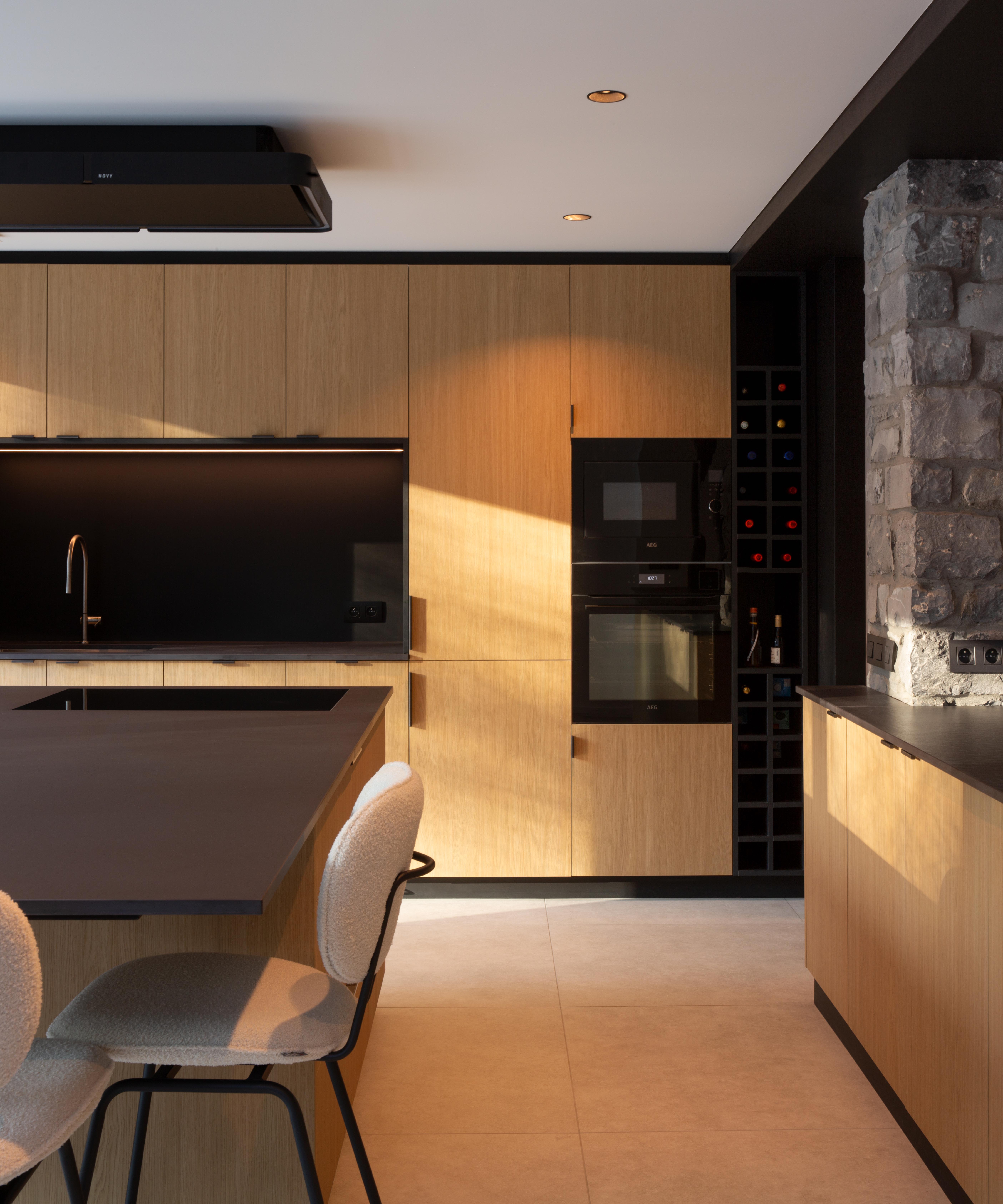 Brix-Architecture Rénovation villa Mosane Architecte Style Mosan Cuisine contemporaine